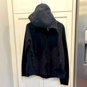 Lululemon black full zip hoodie-size 12
